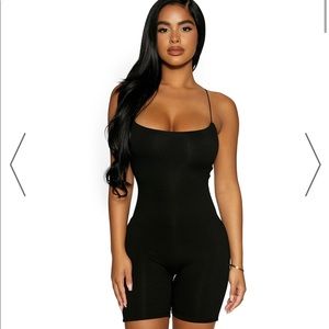 Naked wardrobe scooped up romper